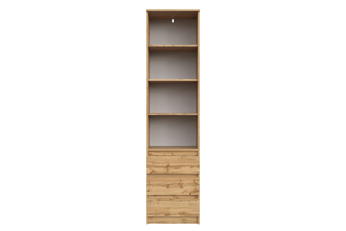 BÜCHERREGAL Wotan Eiche 50/200/43 - Eiche Wotan, Holzwerkstoff (50/200/43cm) - RAUMHIRSCH FURNITURE