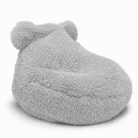 SITZSACK Teddy Mammoth flauschig - Hellgrau, Textil (58/50/67cm) - MeowBaby