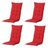 GARTENSTUHLKISSEN Panama 123/50 cm 4er-Set - Hellrot, Textil (50/7/123cm) - Madison