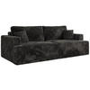 4-SITZER SOFA VIRELLA Dunkelgrau Plüsch - Dunkelgrau/Schwarz, Textil (240/88/115cm) - MKS