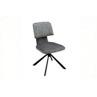 ESSZIMMERSTUHL LYSSIA Grau Webstoff Drehbar (360°) (1er-Set) - Grau, Kunststoff/Textil (49/86/65cm) - KAWOLA