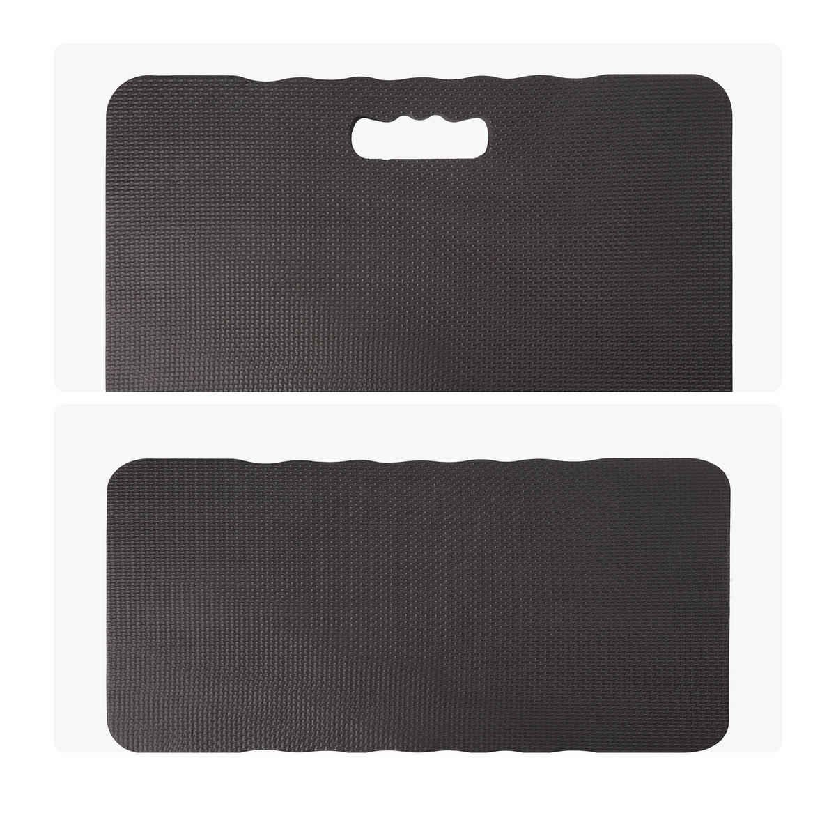 PODLOŽKY na kolená, sada 2 ks - čierna, textil (46/28cm) - Relaxdays