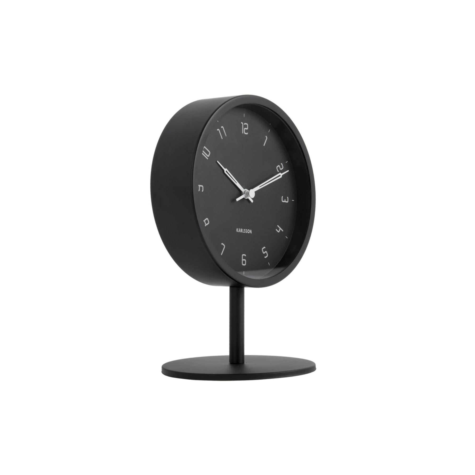 TISCHUHR Stark Schwarz 1.2/15/22.5 cm - Schwarz, Metall (15/22.5/1.2cm) - Karlsson