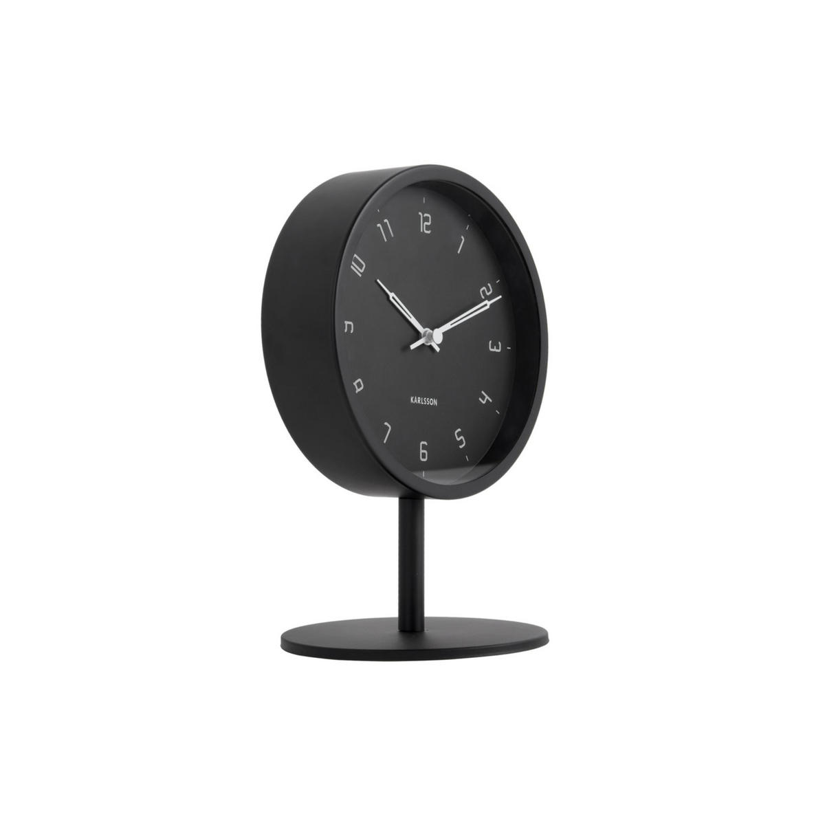 TISCHUHR Stark Schwarz 1.2/15/22.5 cm - Schwarz, Metall (15/22.5/1.2cm) - Karlsson