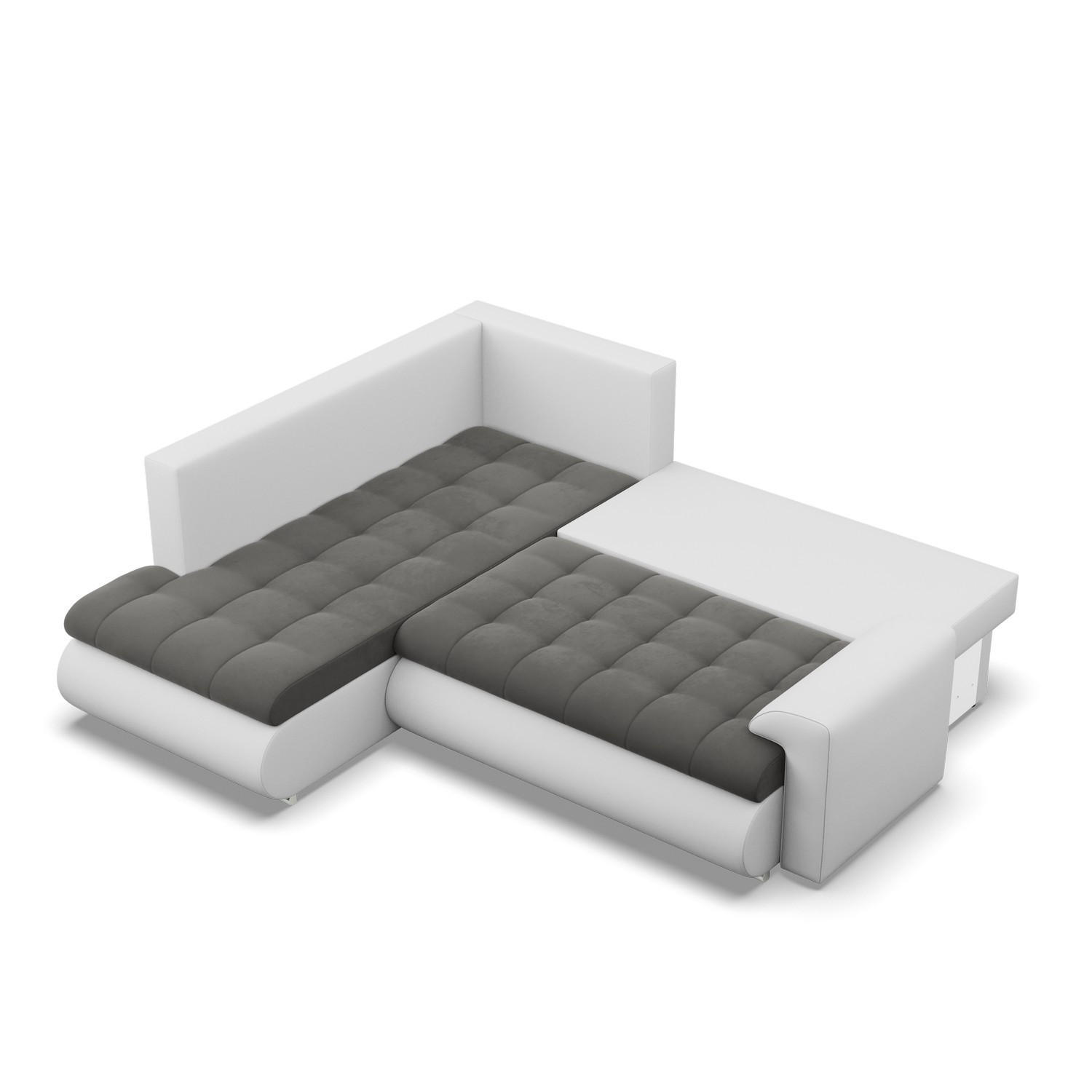 Thumbnail - Mebligo Ecksofa, Dunkelgrau, Hellgrau, Textil, 5-Sitzer, L-Form, 230x200 cm, Wohnzimmer, Sofas & Couches, Wohnlandschaft...