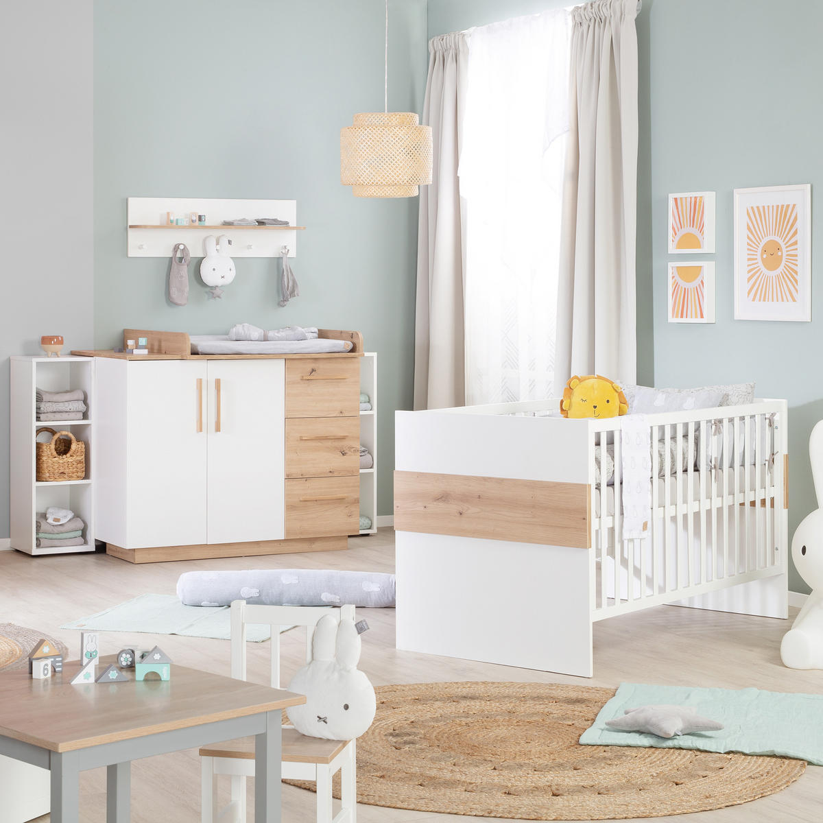 BABYBETT Lion 70 x 140 cm - Weiß, Holzwerkstoff (70/140cm) - Roba