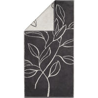 HANDTÜCHER ATELIER FLORAL 6239 BASALT - 77 - Grau, Textil (50/100cm) - Cawoe