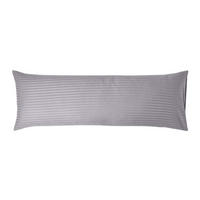 SEITENSCHLÄFERKISSENBEZUG Damast-Streifen, 48/136 cm - Grau, Textil (50/140cm) - Homescapes