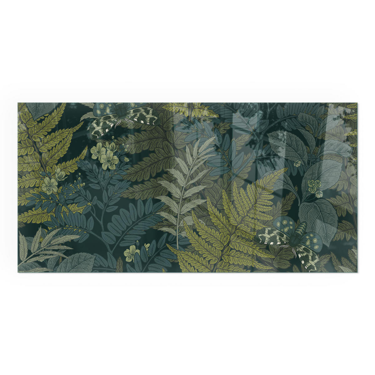 GLASPLATTE für Kamin 120x60 cm - Grün, Glas (120/60/0.4cm) - TULUP