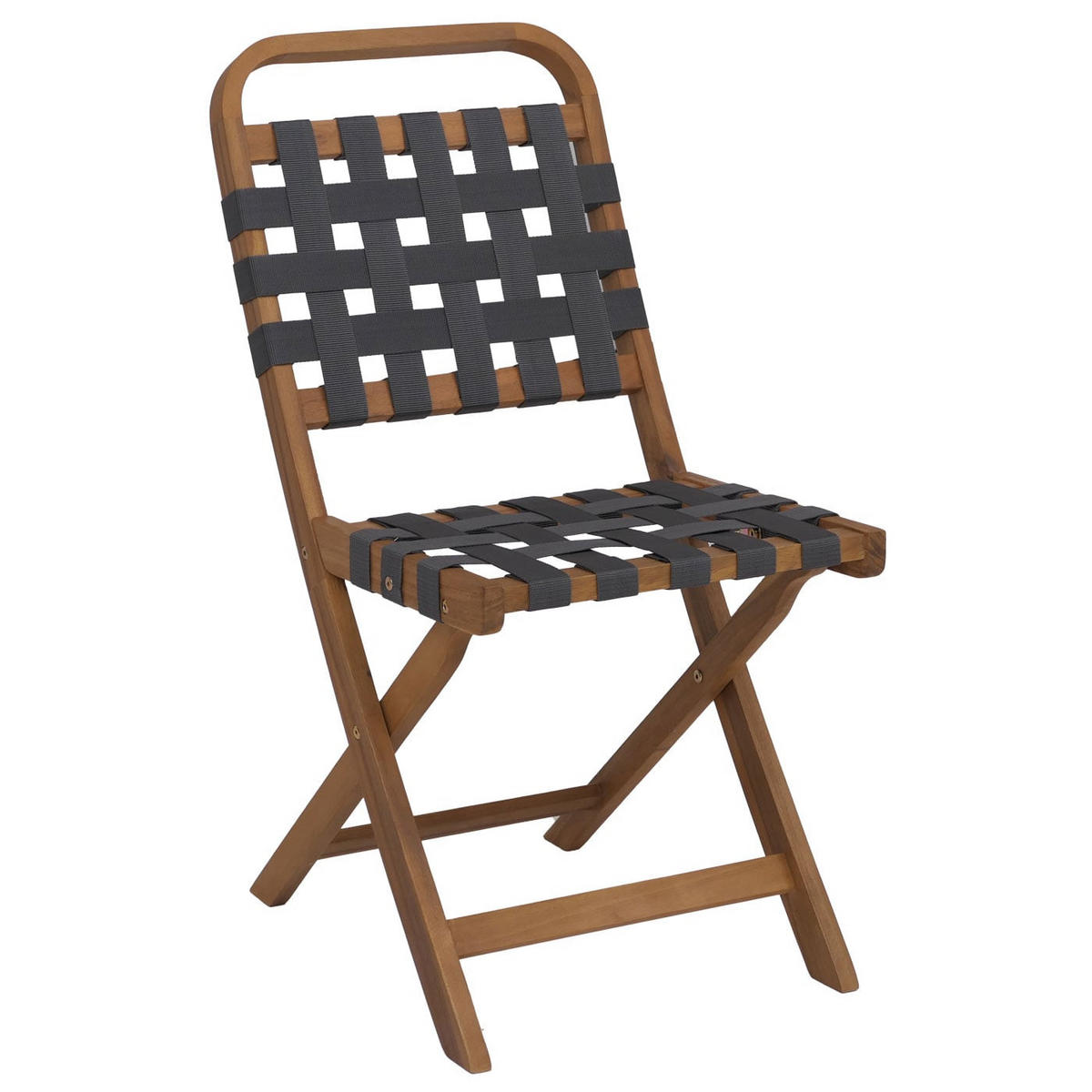 GARTEN-SET 2x Stuhl Natur-Grau - Grau, Holz - PROREGAL