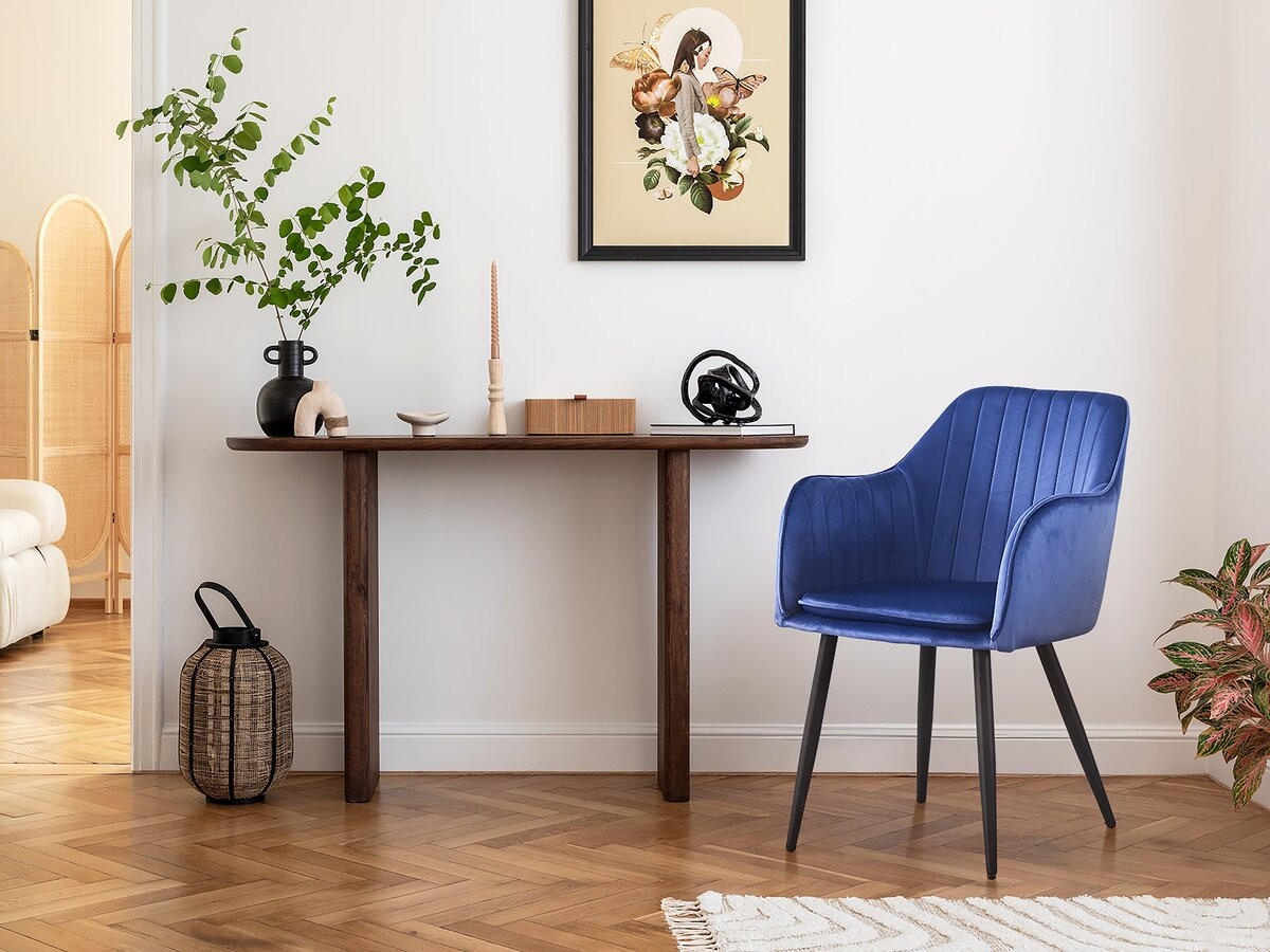 STUHL & BARHOCKER velma Blau - Blau, Textil (57/80/56cm) - Habitat Garten