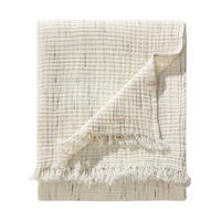 BAUMWOLLDECKE Jona Cream 140x200 cm - Creme, Textil (140/200cm) - benuta Pure