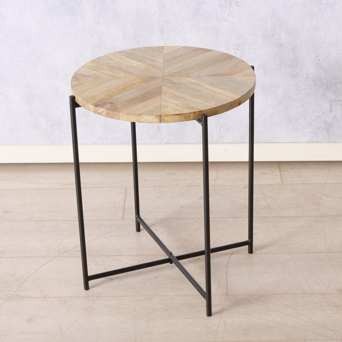 KAFFEETISCH mit Mangoholzplatte Mandi Braun 46/46/53 cm - Braun, Holz (46/46/53cm) - Boltze Home