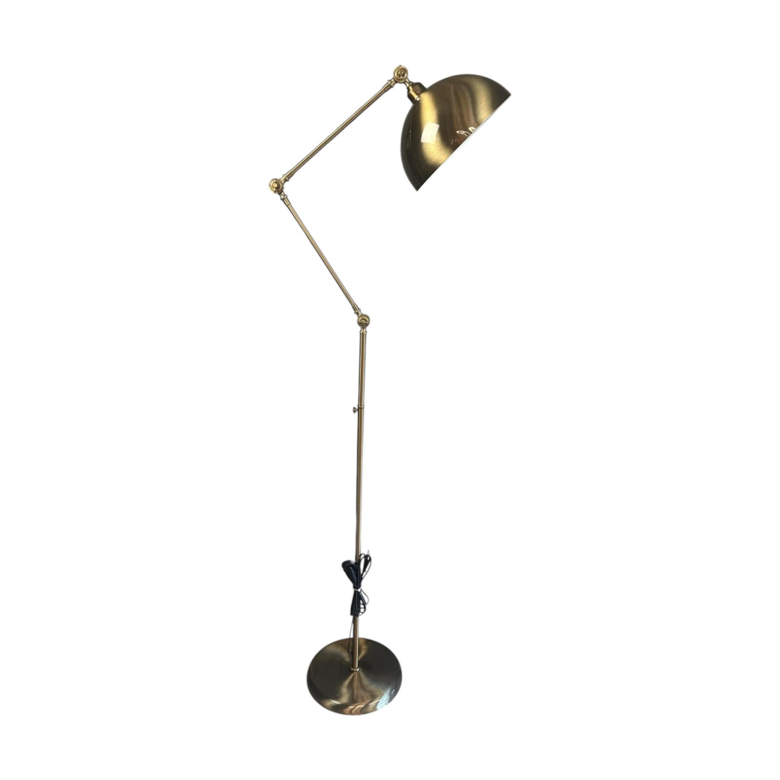 STEHLAMPE Raxon 165 Cm - Messingfarben, Metall (30/30/165cm) - Bamyum