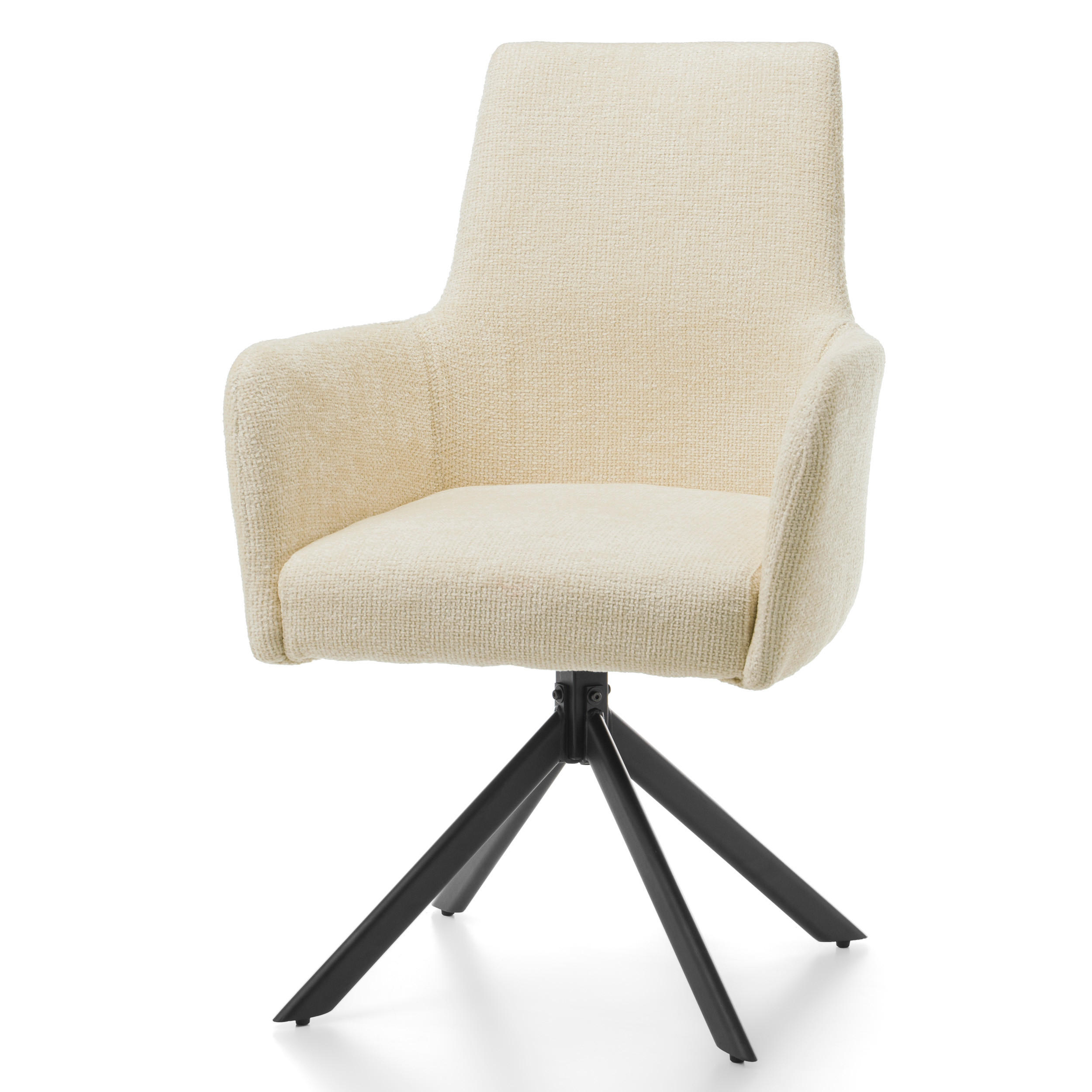 Thumbnail - NEW Home Stuhl, Beige, Weiß, Textil, 60x93x64 cm, Esszimmer, Stühle, Esszimmerstühle, Vierfußstühle