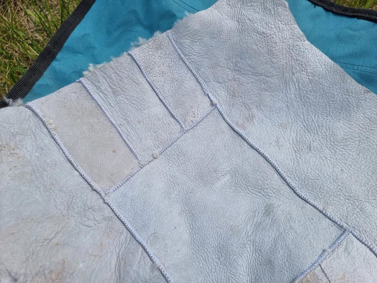 SITZAUFLAGE Lammfell Patchwork natur vernäht weich 37x37 cm Weiß Eckig - Weiß, Fell (37/37cm) - Provellus