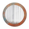 SPIEGEL Ø70 cm Rund mit Aufdruck - Orange, Glas (70/70/0.4cm) - TULUP