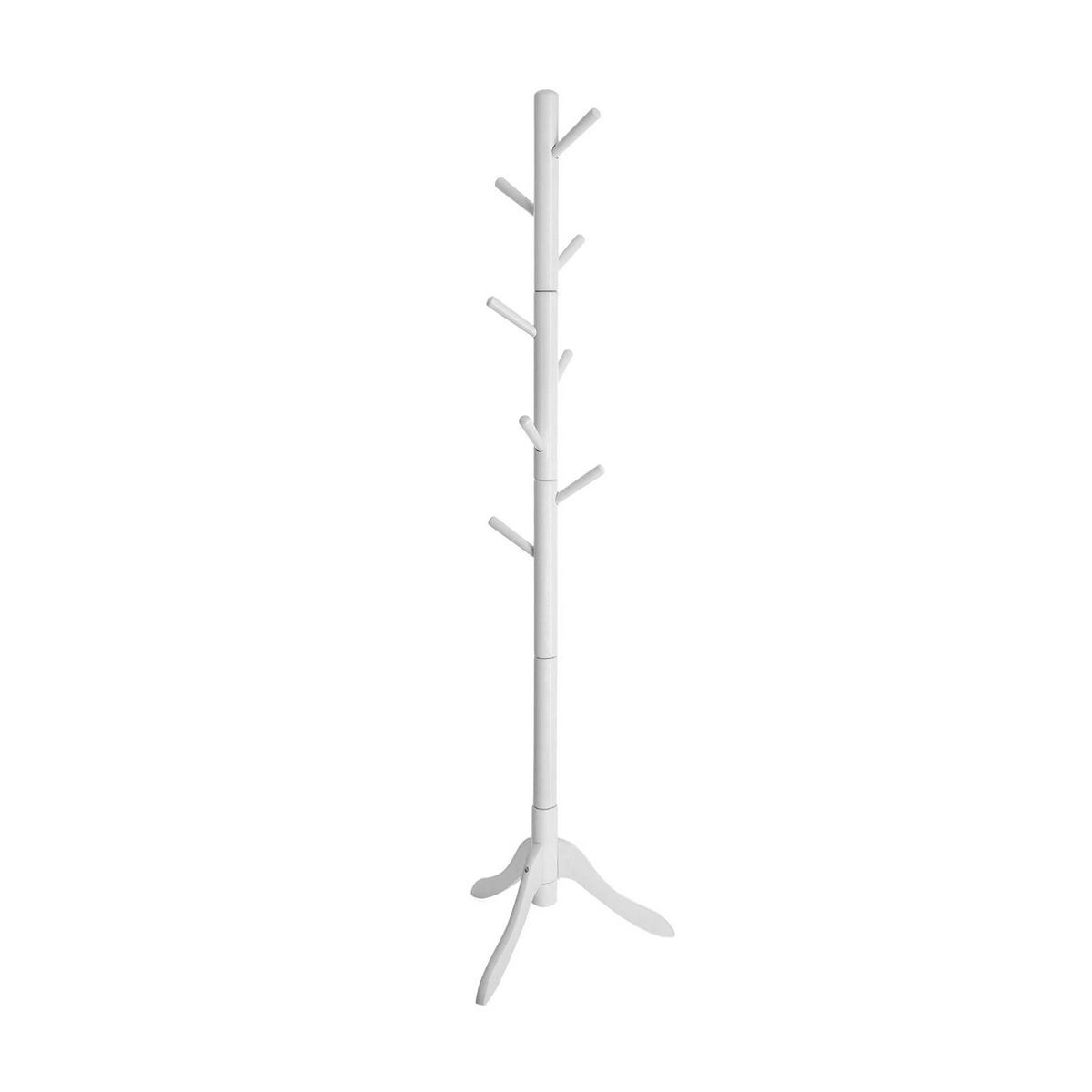GARDEROBENSTÄNDER - Weiß, Holzwerkstoff (57/175/57cm) - Hansiro