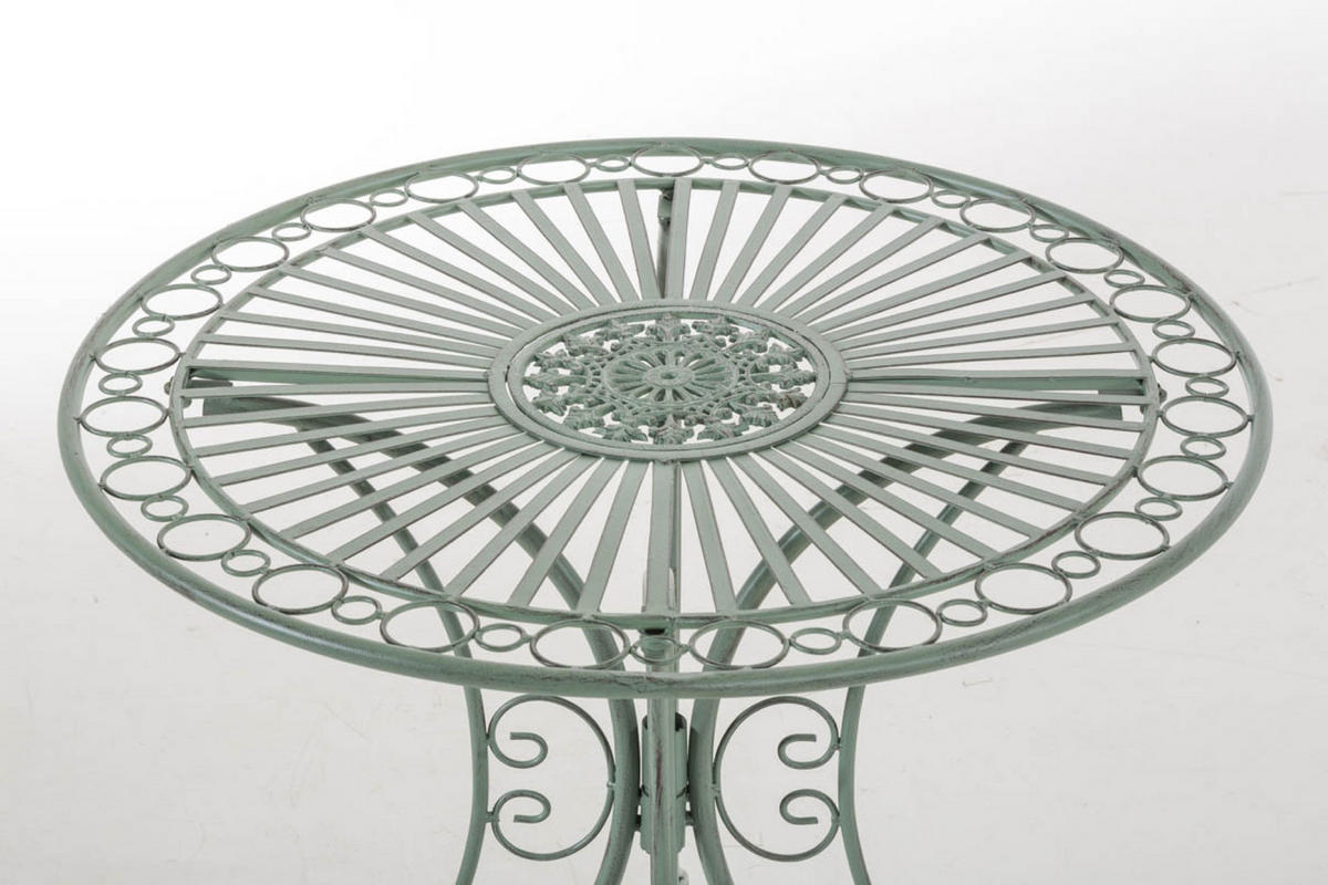 GARTENTISCH Hera antik-grün - Grün, Metall (72.5/70/70cm) - TPFGarden