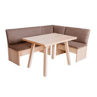 ECKBANKGRUPPE Die Vielseitige, Tisch III - Eichefarben/Braun, Holzwerkstoff/Buchenholz (145/86/185cm) - Kundler Home