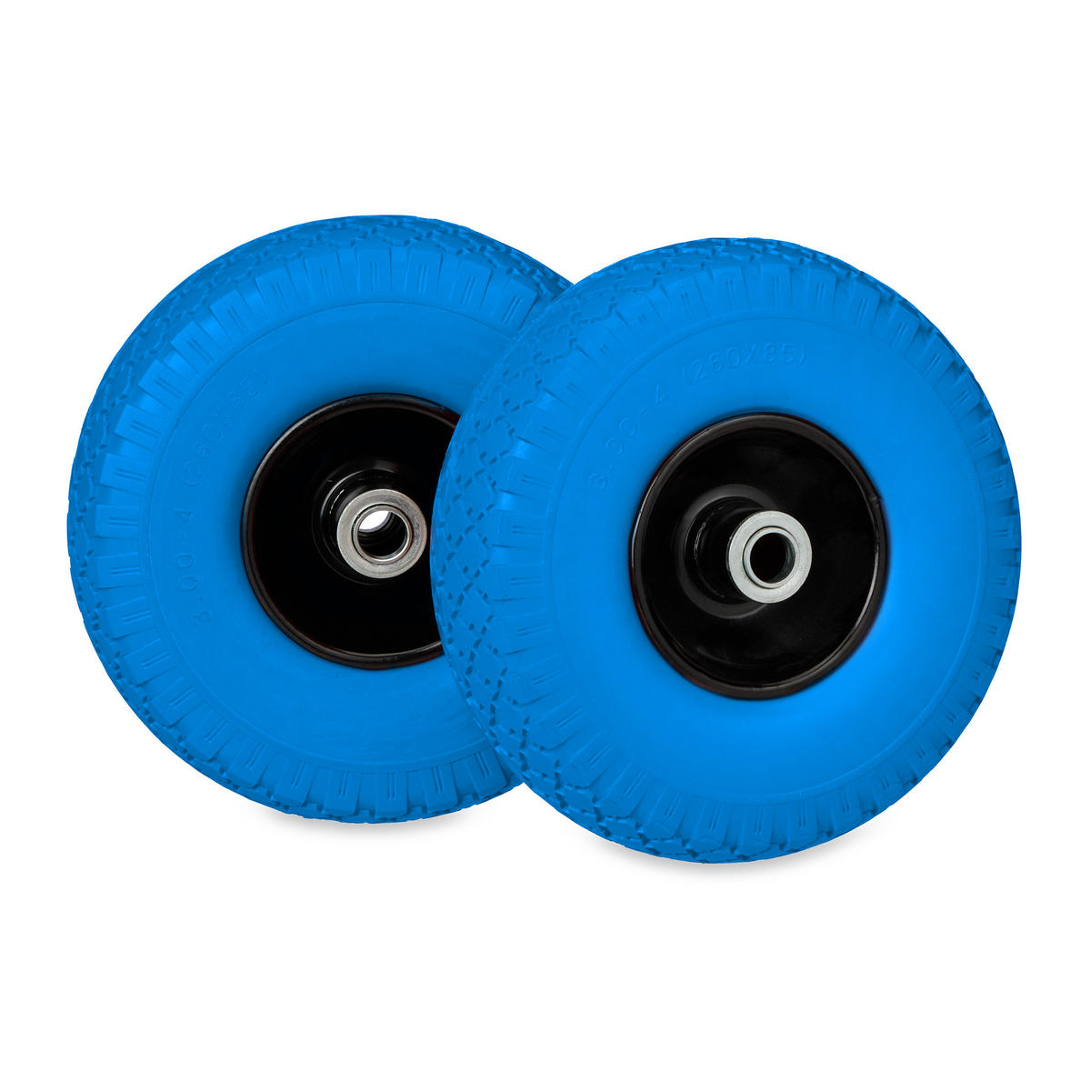 2xSCHUBKARRENRAD - Multicolor, Kunststoff/Metall (7.5/26/7.5cm) - Relaxdays