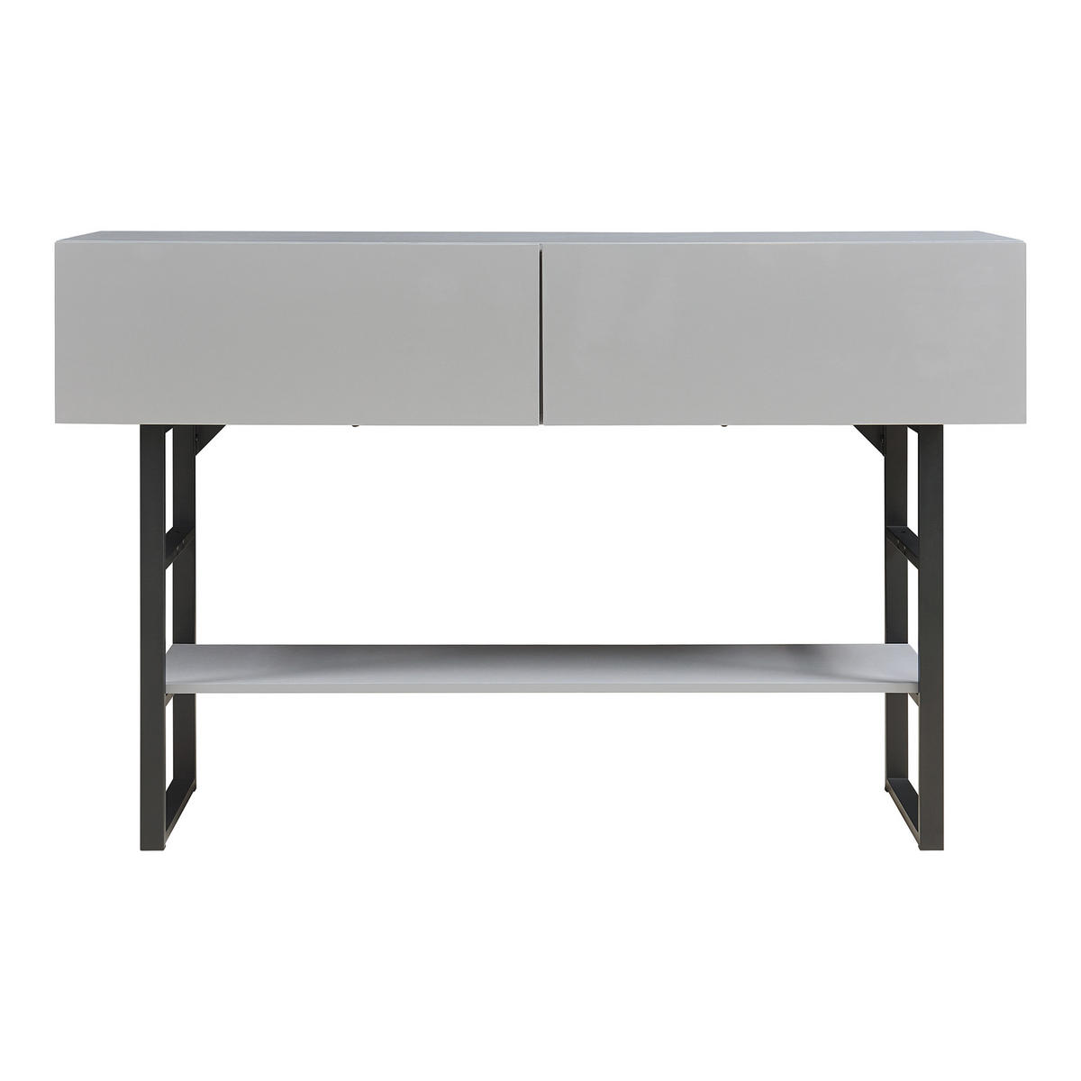 KONSOLENTISCH Varberg - Hellgrau, Holzwerkstoff/Metall (30/120/75cm) - [en.casa]