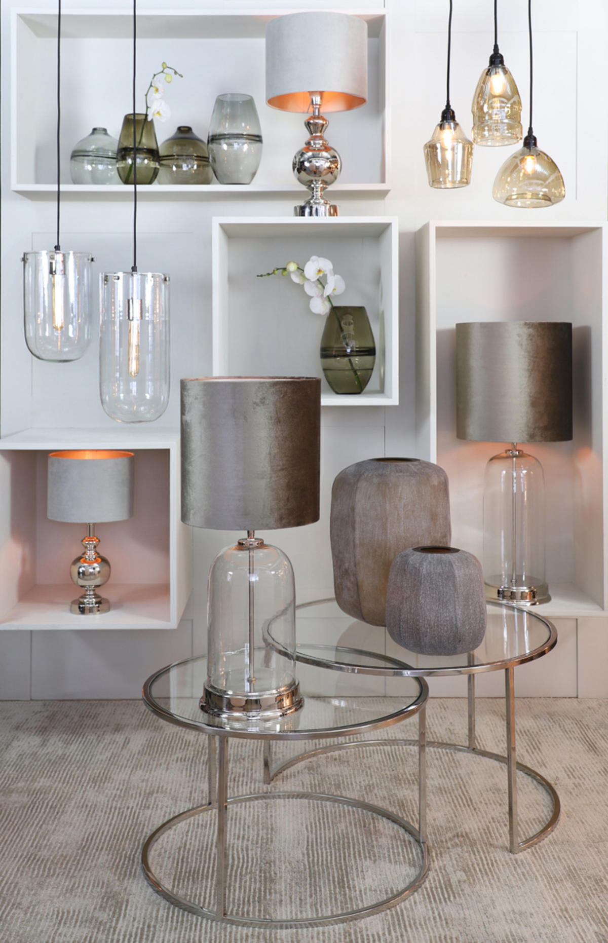 VASE Pacengo Braun Ø33/42 cm - Braun, Glas (33/42cm) - Light & Living