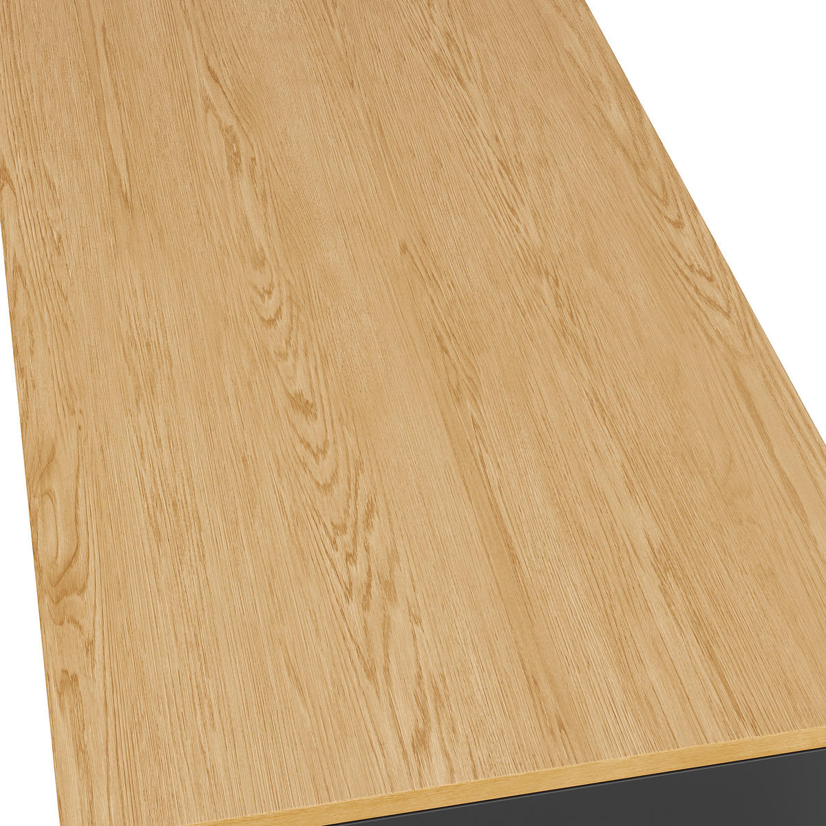 KÜCHENINSEL 120x50x92cm Rollen 2 Türen 3 Schubladen - Schwarz, Metall (120/92/50cm) - FLIEKS