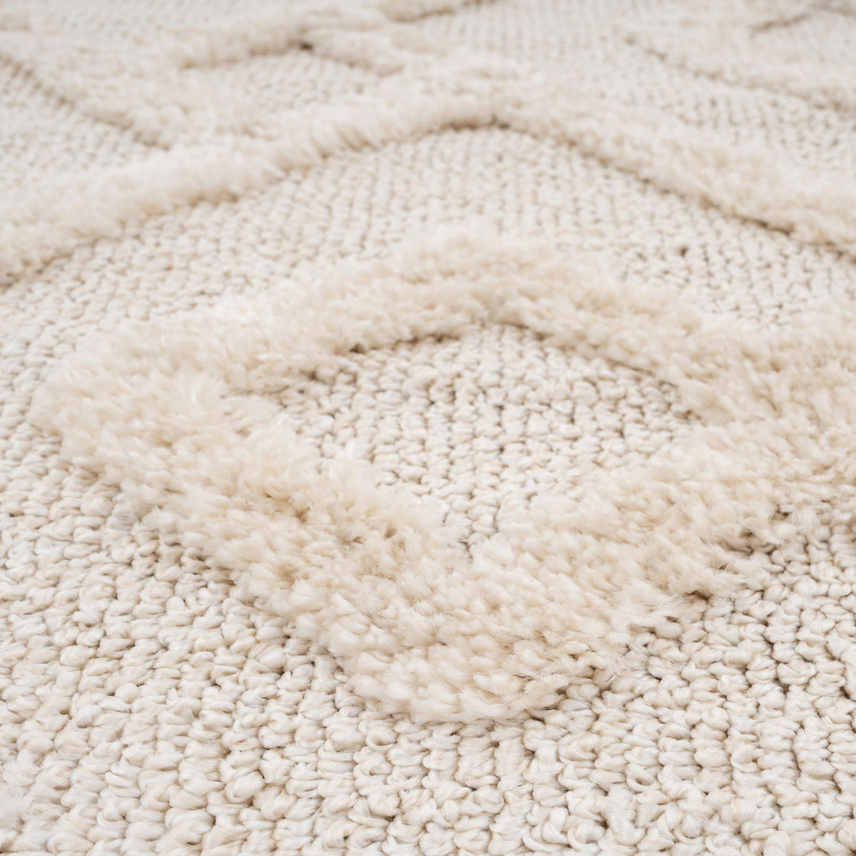 WEBTEPPICH Sade Beige - Beige, Textil (120/170cm) - Kukoon Rugs