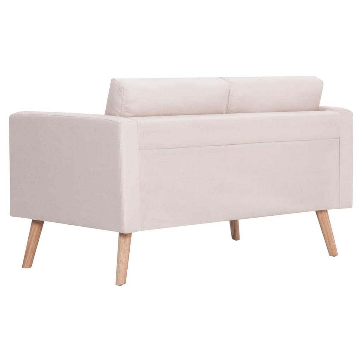 2-SITZER-SOFA Duderstadt - Creme, Holz (116/73/70cm) - Nettlife