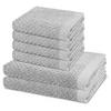 FROTTIERSET Harmony 6-teilig - Hellgrau, Textil (50/100cm) - Ross