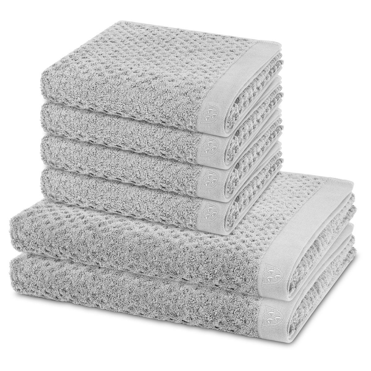 FROTTIERSET Harmony 6-teilig - Hellgrau, Textil (50/100cm) - Ross