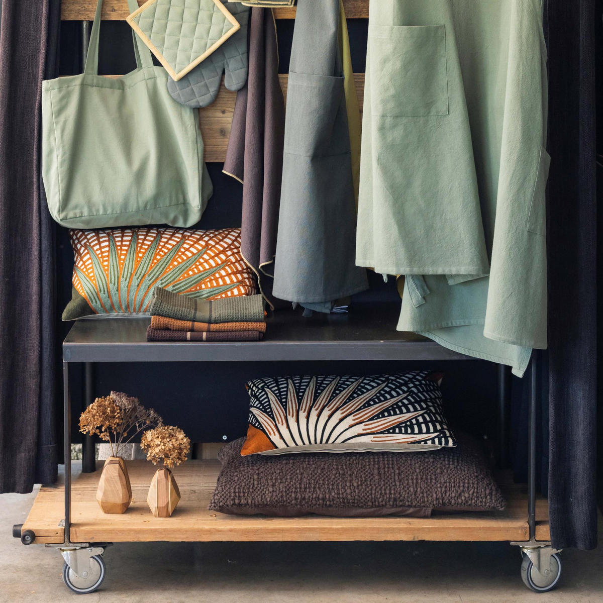 KISSEN Tana kaffee 40 x 65 cm - Braun, Textil (40/65cm) - Vivaraise