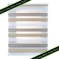 DOPPELROLLO Dreifarbig 140x180 cm - Multicolor, Kunststoff (140/180cm) - STORESDECO