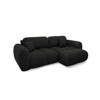 ECKSOFA Livio 3 Sitzplätze Schwarz - Schwarz, Holz (270/165cm) - Petits-meubles