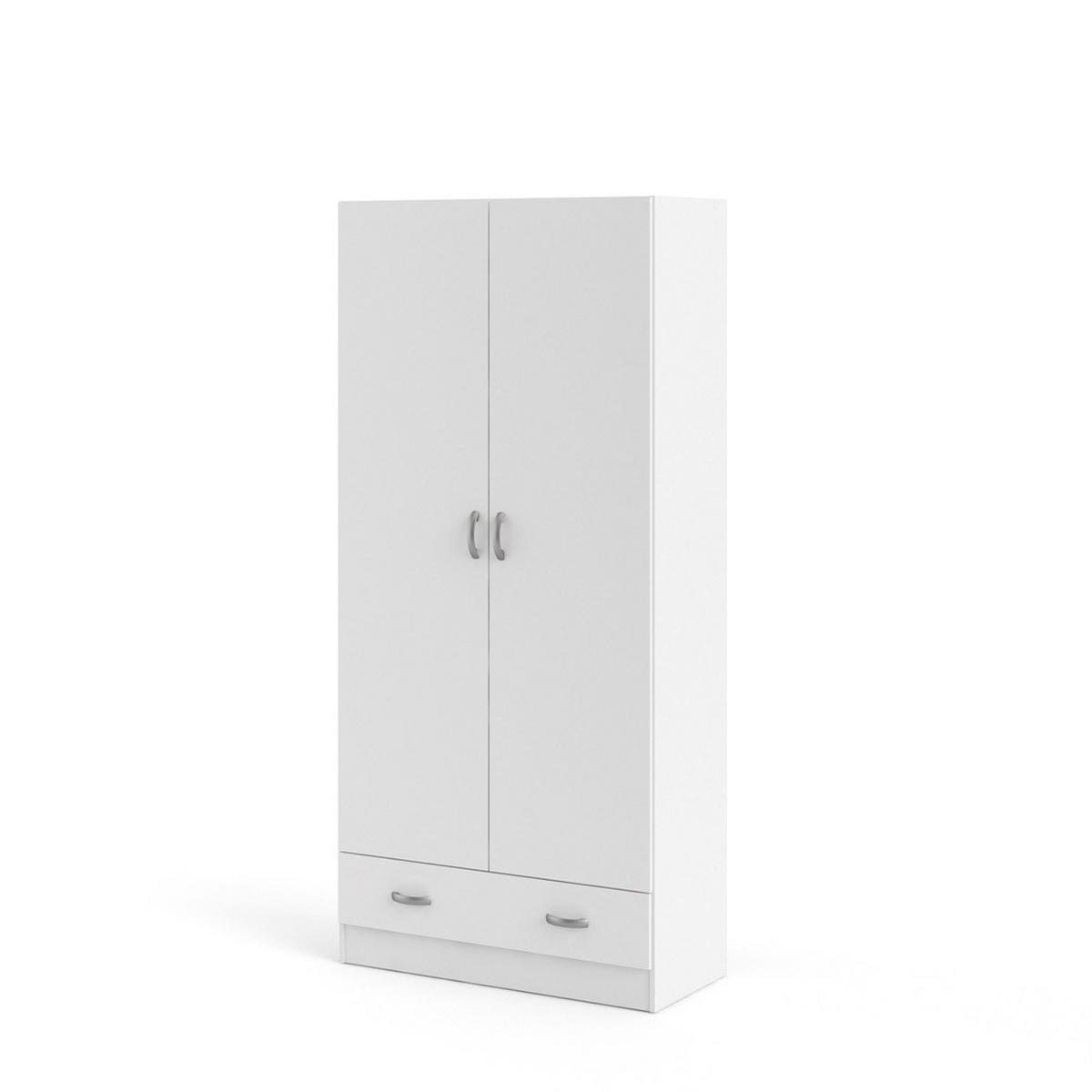 KLEIDERSCHRANK weiß - Weiß, Holzwerkstoff (80/171/36cm) - ebuy24