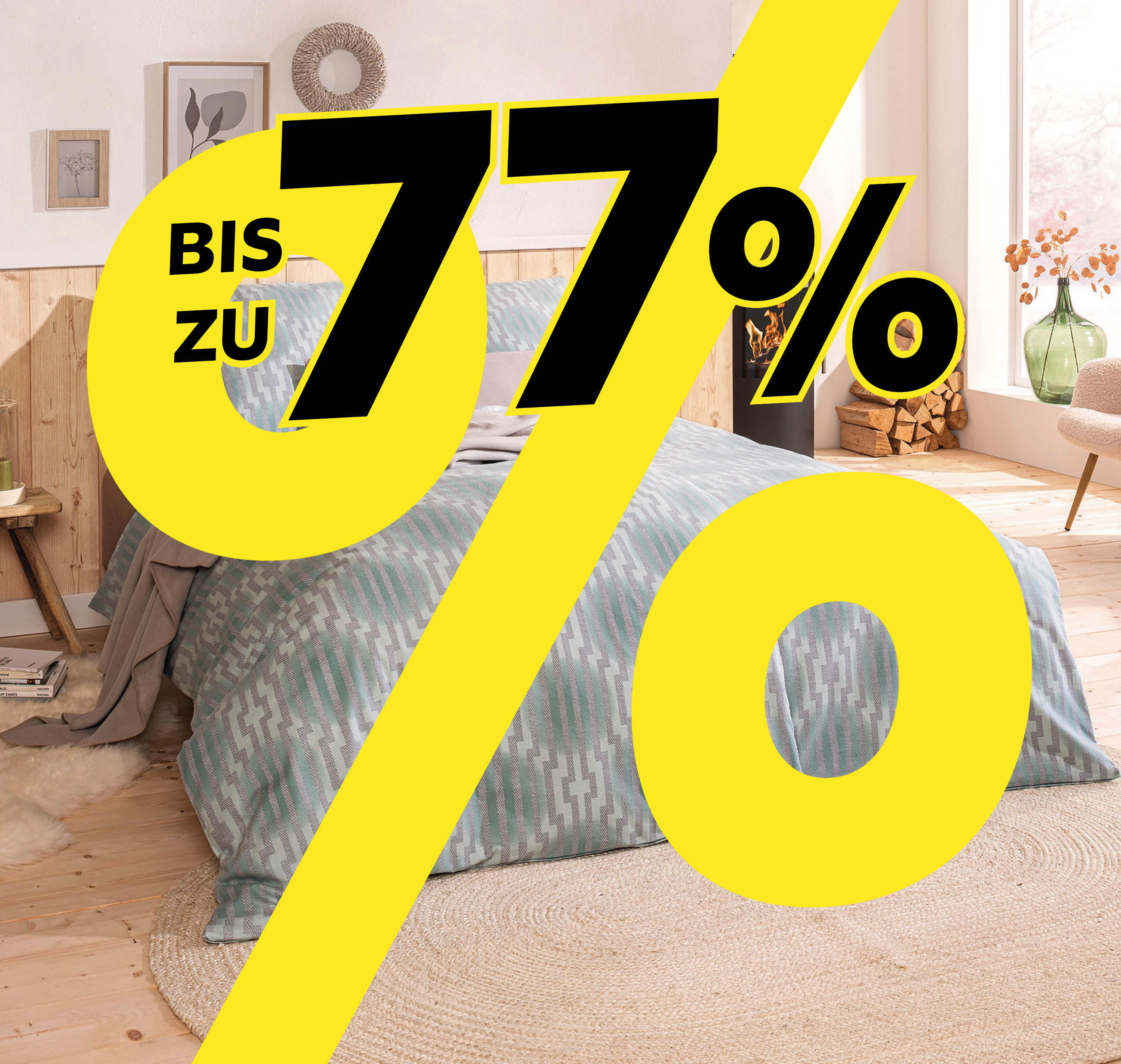 Bis zu 77%