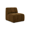 SOFAELEMENT Samt Stoff Gelb - Currygelb/Schwarz, Holzwerkstoff/Kunststoff (75/77/90cm) - Makamii