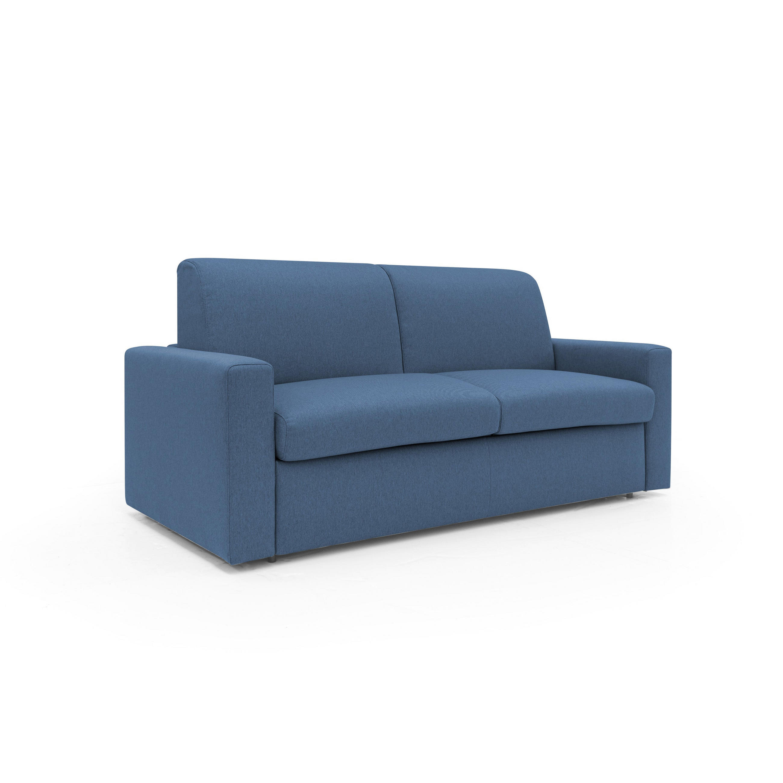 SCHLAFSOFA Kansas - Blau, Textil (212/92/95cm) - Divani.store