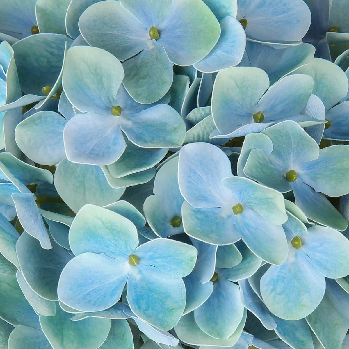 KUNSTBLUME Hortensie Cadet Blue 63 cm 2 Stück - Blau, Kunststoff (10cm)