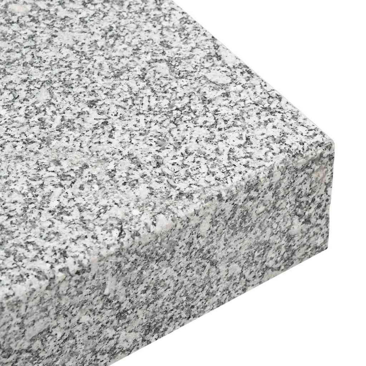 SONNENSCHIRMSTÄNDER Grau 45/25/45 Cm Granit - Grau, Stein (25/45cm) - vidaXL