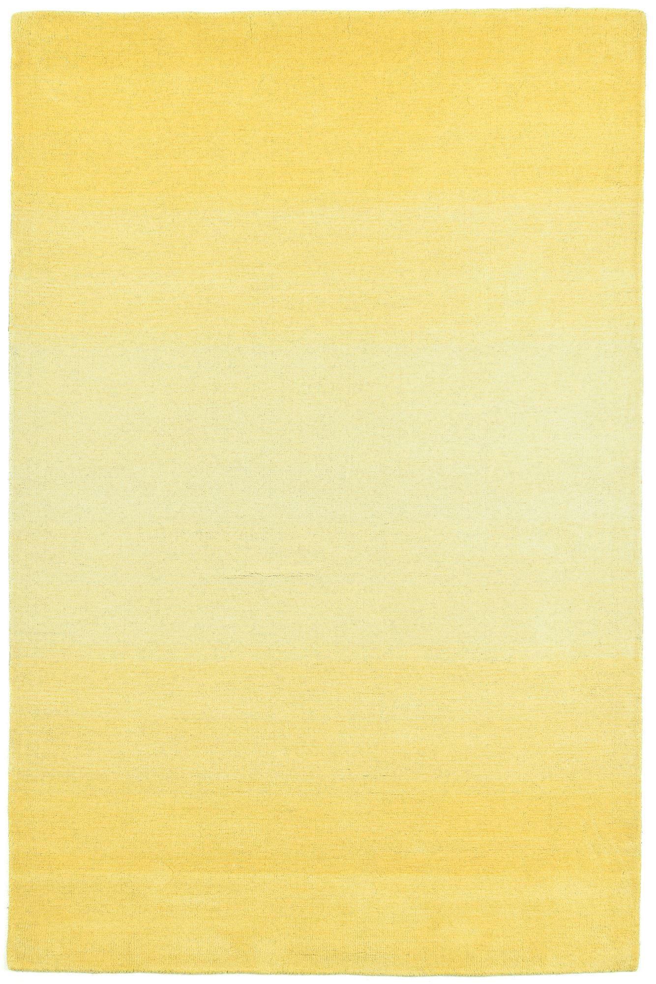 TUFTTEPPICH Wool Comfort 70x140 cm - Gelb, Textil (70/140cm) - THEKO