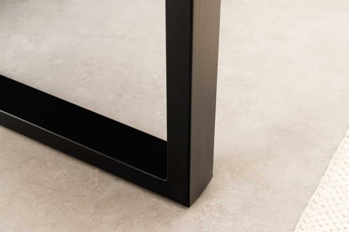 ESSTISCH LIQUID Akazie Braun 160cm - Blau/Schwarz, Holz/Metall (96/160/76cm) - riess-ambiente