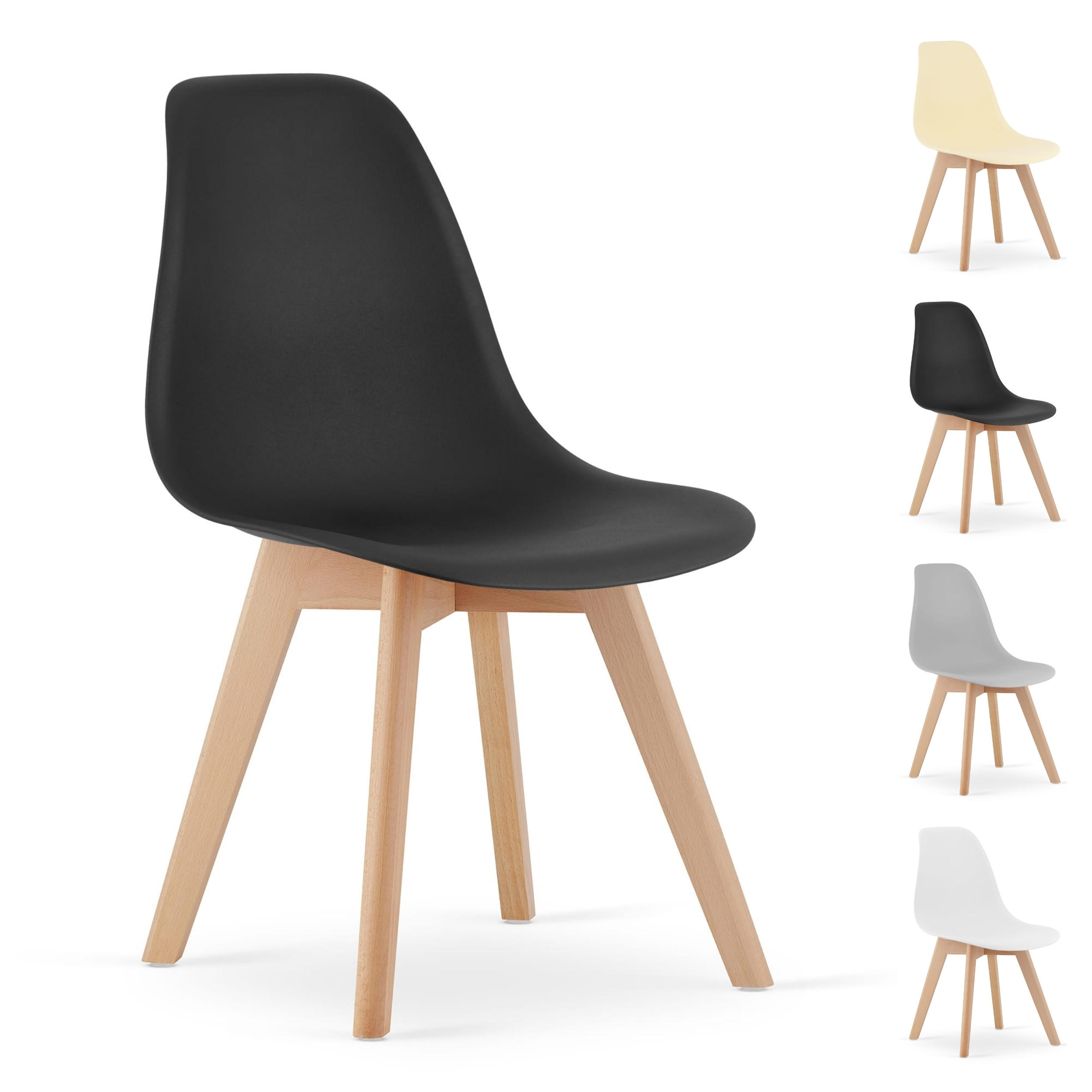 Thumbnail - Komodee Stuhl, Beige, Textil, 44x89x40 cm, Esszimmer, Stühle, Esszimmerstühle, Vierfußstühle