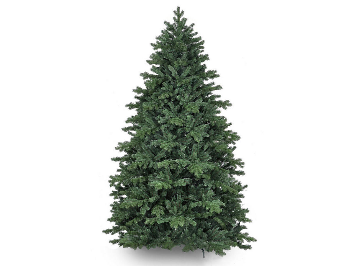 LAALU WEIHNACHTSBAUM geschmückt künstlich mit 115 Stk Kugeln HAPPY AND PINK 210 cm mit Metallständer - Goldfarben/Rosa, Kunststoff (210cm) - LAALU