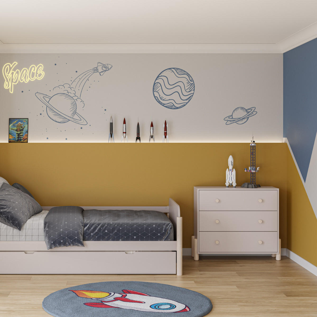 SCHRANK Enola Beige 90/40/80 cm - Beige, Holz (40/80/90cm) - Calicosy