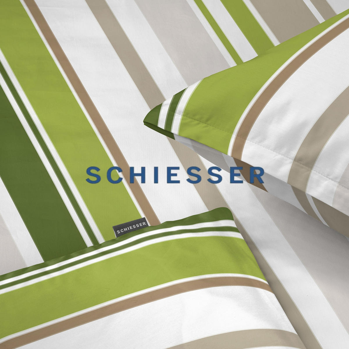 BETTWÄSCHESET Jade - Renforcé - 2-teilig - 155 x 220 cm - Grün - Grün, Textil (155/220cm) - SCHIESSER