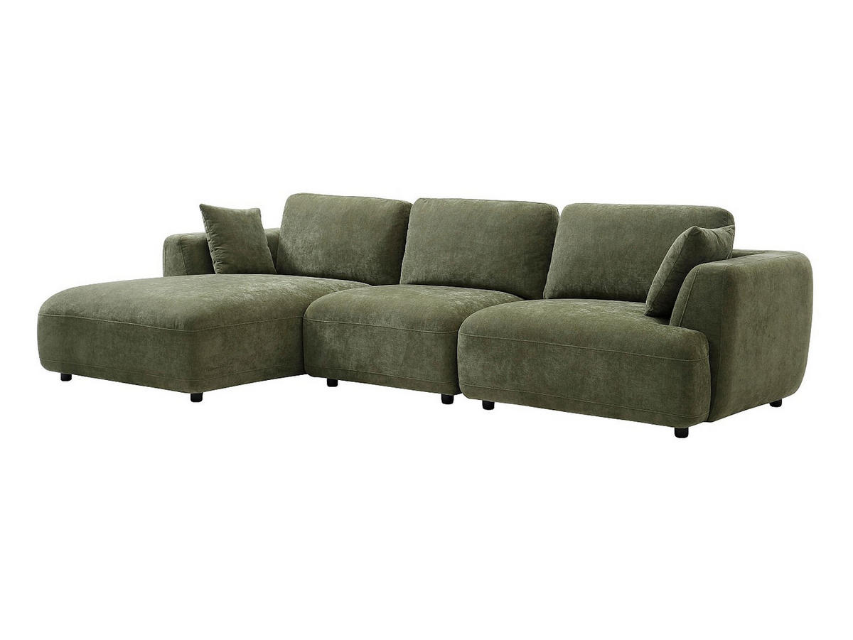 SOFA - 5 Personen - stoff - grün Tindralo - Grün, Textil (303/76/167cm) - Vente-Unique