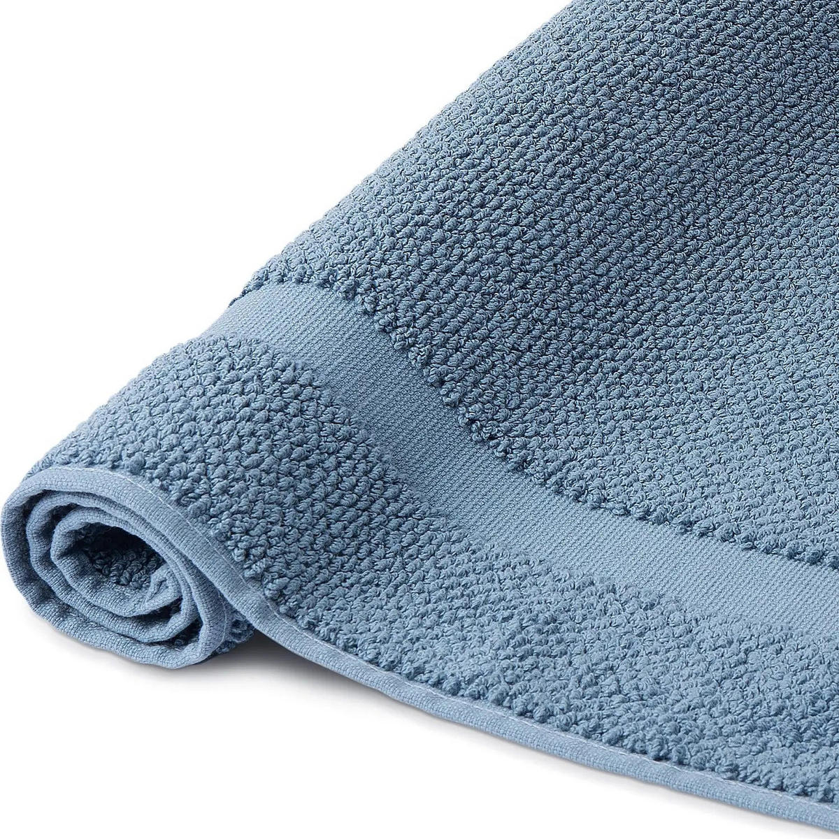 BADVORLEGER Spa Blau 50 x 80 cm - Blau, Textil (50/80cm) - Herzbach Home