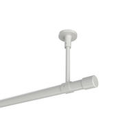 GARDINENSTANGEN-SET Sonette Santo 420 cm (geteilt in 3 x 140 cm), 1-läufig, 20 mm Ø Weiß - Weiß, Metall (420cm) - INTERDECO